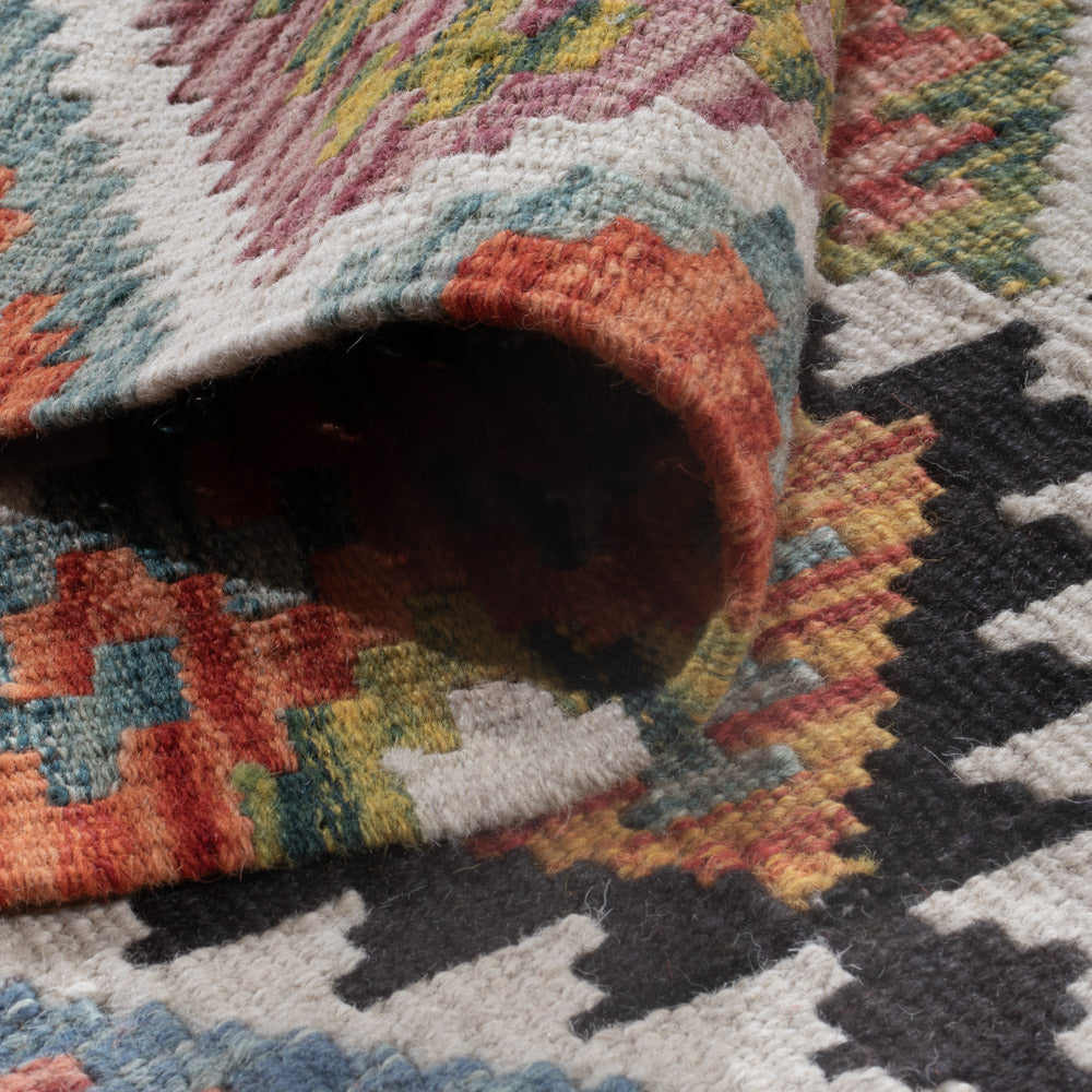 Kelim Teppich - Splash - 241 x 185 cm - mehrfarbig