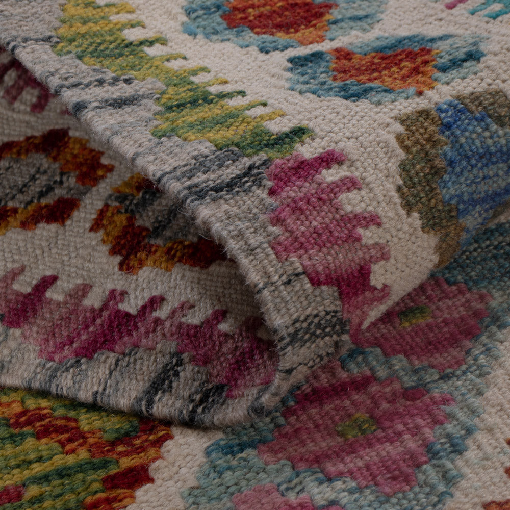 Kelim Teppich - Splash - 150 x 107 cm - mehrfarbig