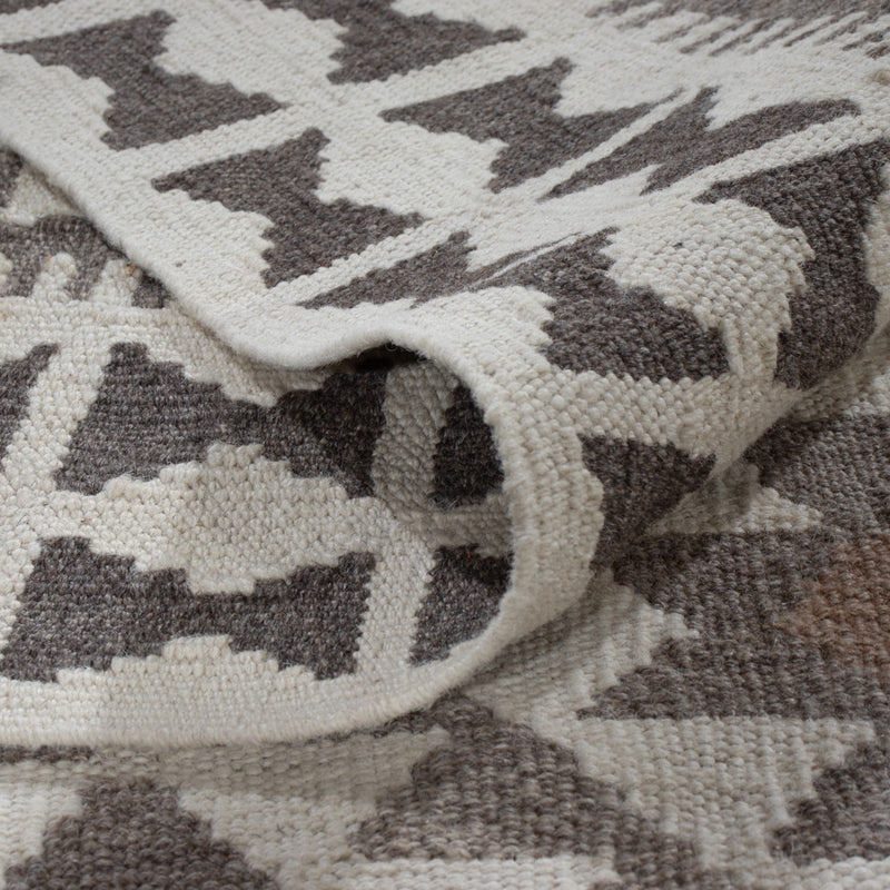 Kelim Teppich - Splash - 299 x 200 cm - hellgrau