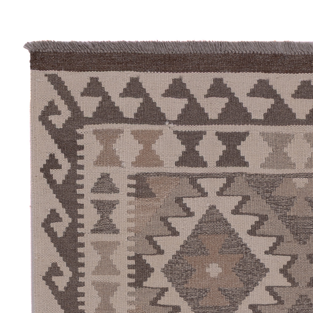 Kelim Teppich - Splash - 147 x 100 cm - dunkelgrau