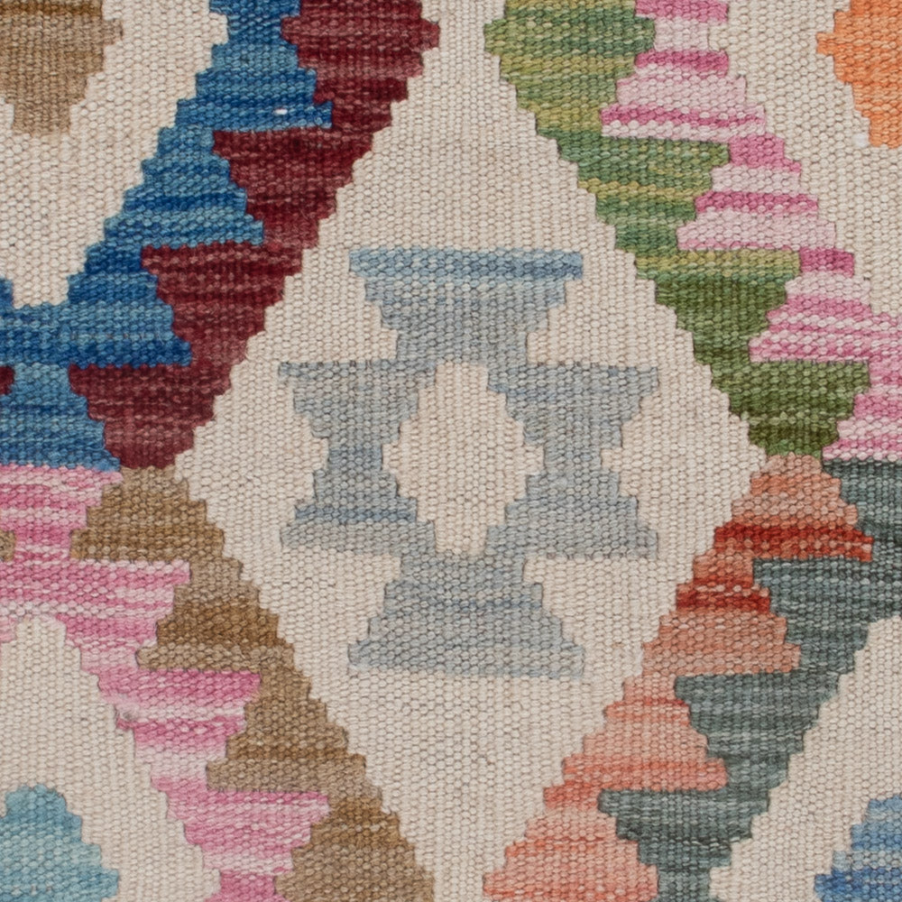 Kelim Teppich - Splash - 126 x 80 cm - mehrfarbig