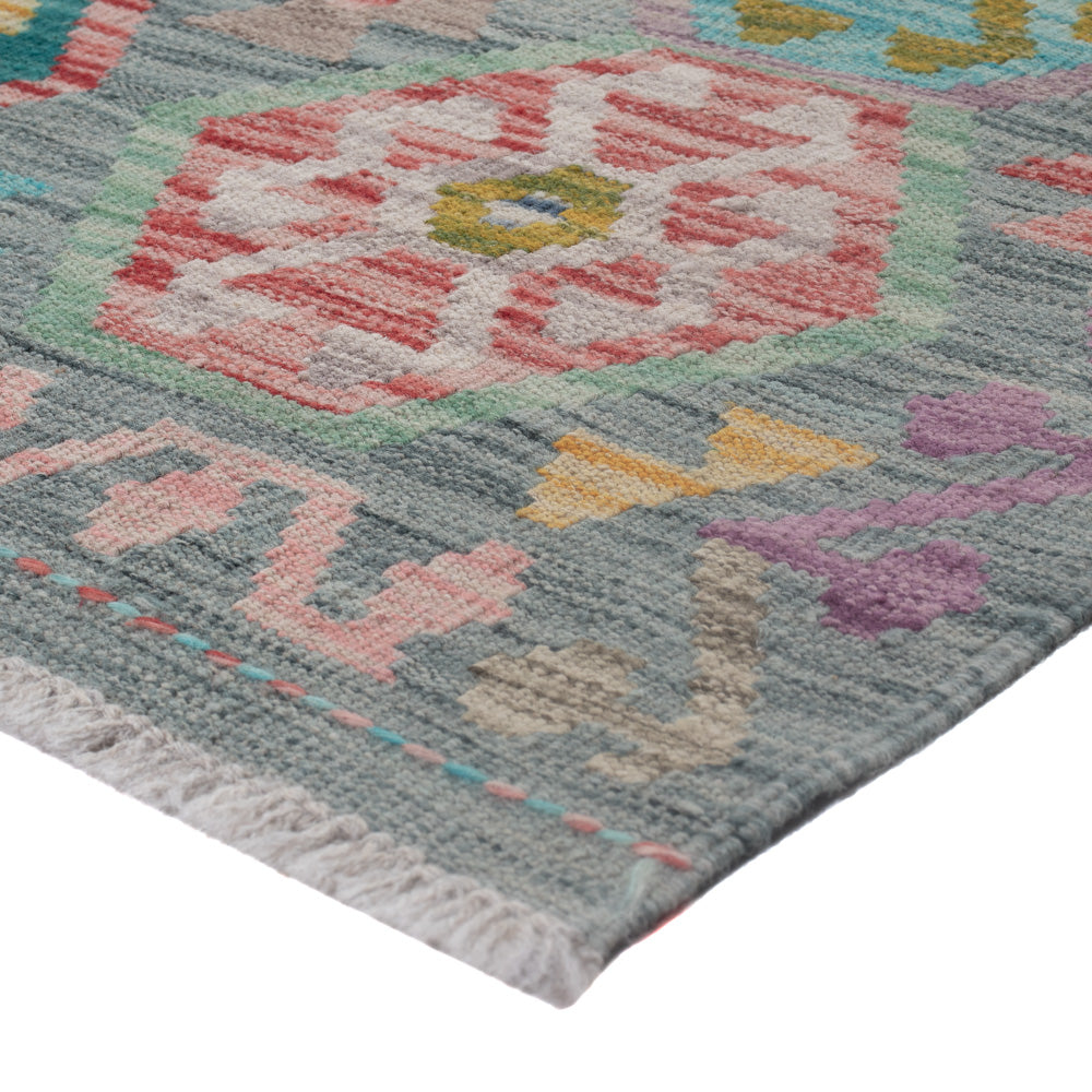 Kelim Carpet - Splash - 124 x 81 cm - flerfärgad