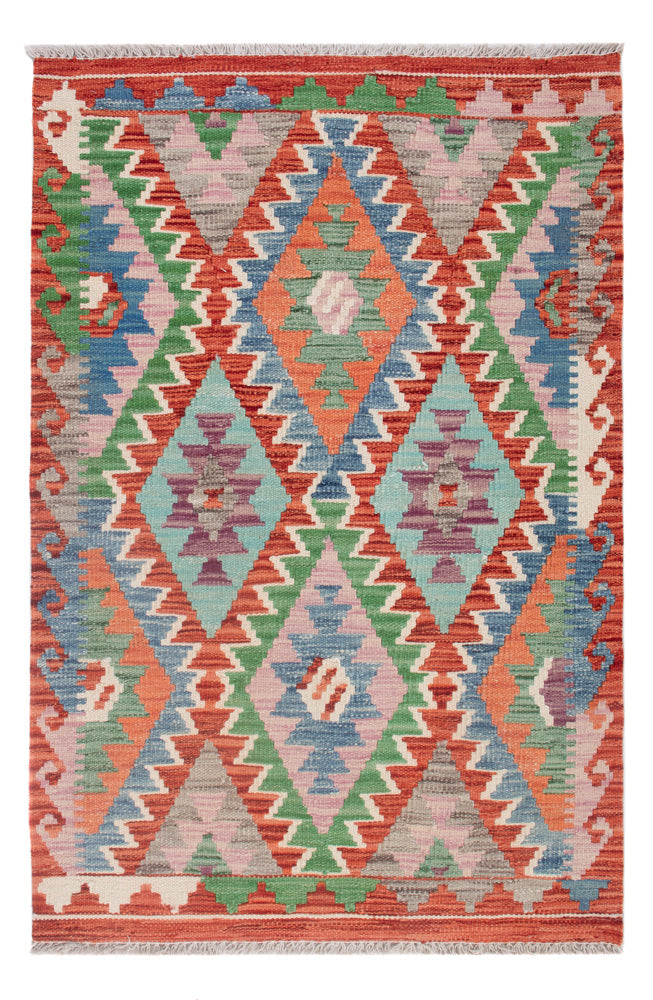 Kelim Carpet - Splash - 122 x 83 cm - flerfärgad