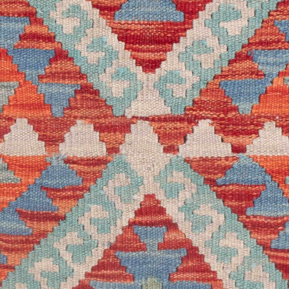 Kelim Teppich - Splash - 113 x 89 cm - mehrfarbig