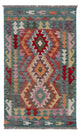 Kelim Carpet - Splash - 127 x 74 cm - flerfärgad