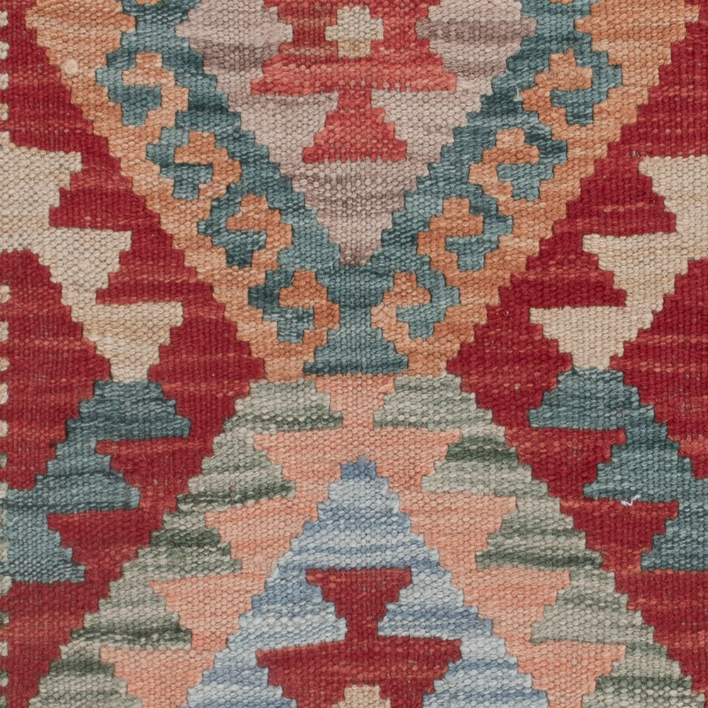 Kelim Teppich - Splash - 129 x 79 cm - mehrfarbig