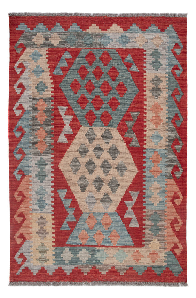 Kelim Carpet - Splash - 124 x 81 cm - flerfärgad