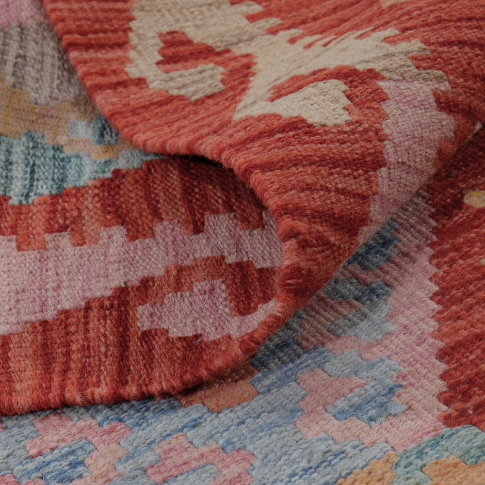 Kelim Teppich - Splash - 129 x 82 cm - mehrfarbig