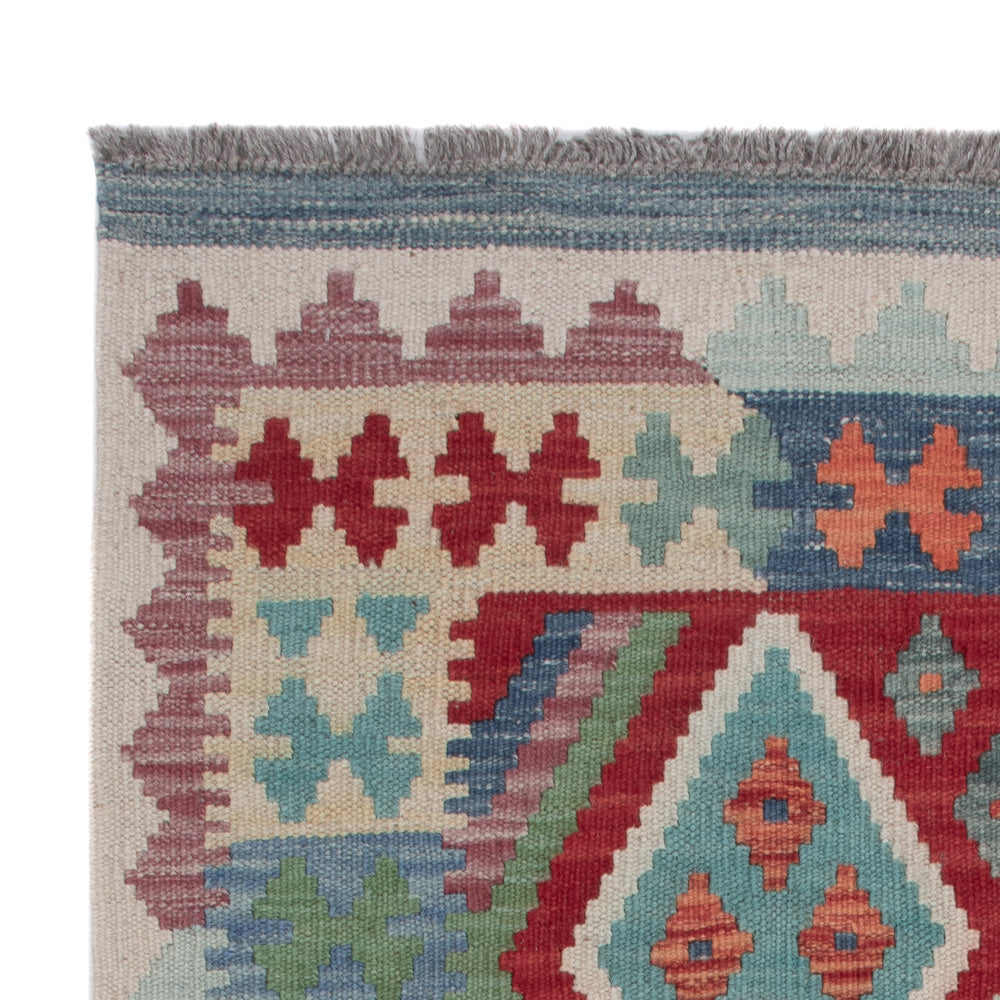 Kelim Carpet - Splash - 131 x 85 cm - flerfärgad