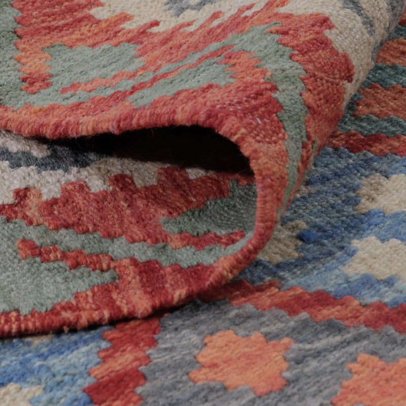 Kelim Teppich - Splash - 126 x 100 cm - mehrfarbig