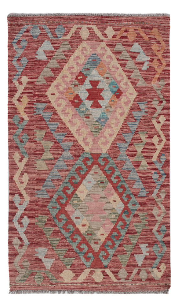 Kelim Carpet - Splash - 131 x 81 cm - flerfärgad