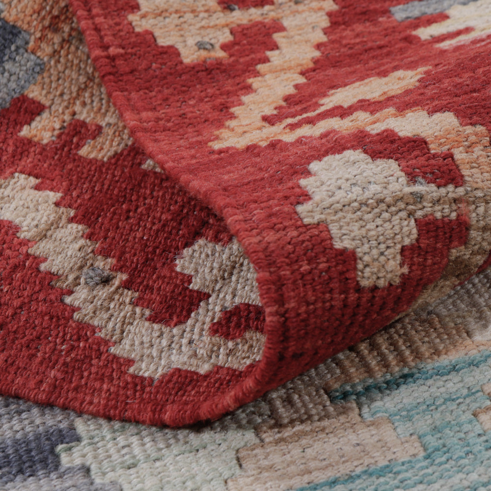 Kelim Teppich - Splash - 125 x 83 cm - mehrfarbig