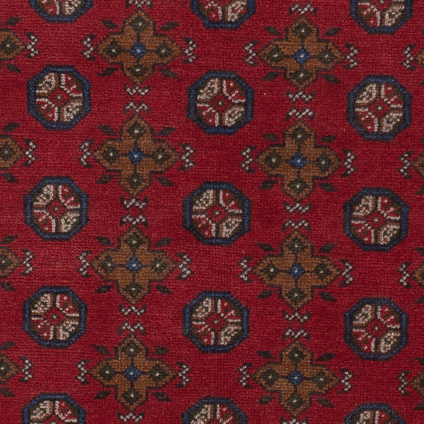 Afghan Teppich - Filpa - 196 x 152 cm - dunkelrot