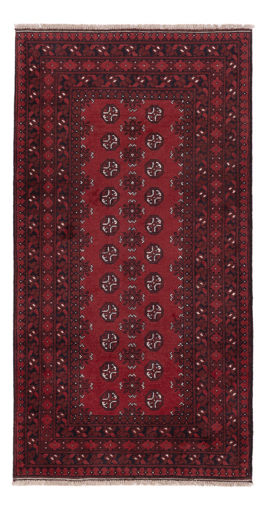 Läufer Afghan - Filpa - 190 x 98 cm - dunkelrot