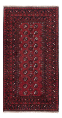 Läufer Afghan - Filpa - 190 x 98 cm - dunkelrot