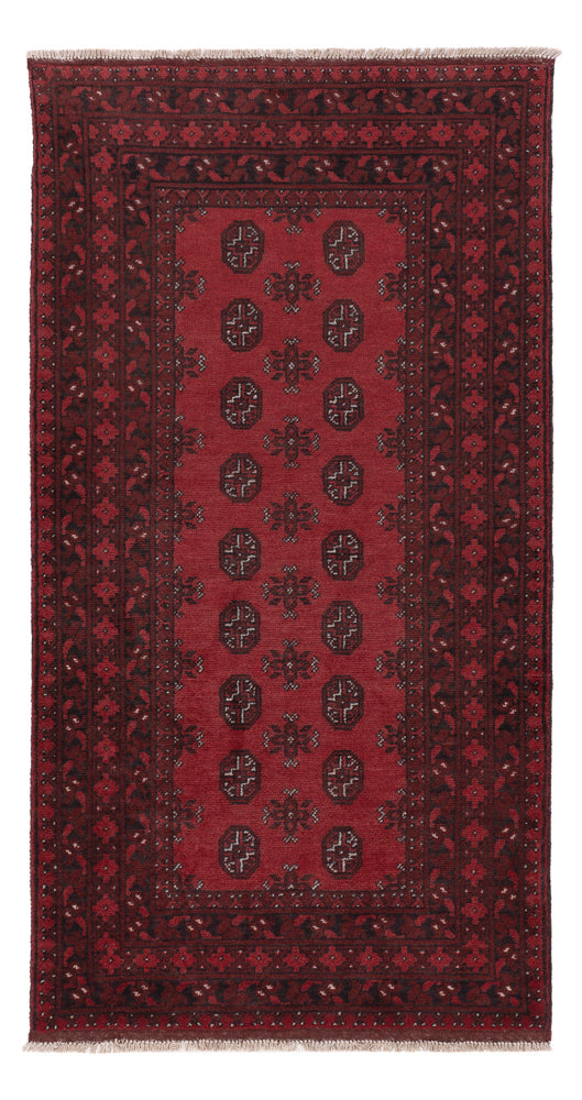 Läufer Afghan - Filpa - 197 x 101 cm - dunkelrot