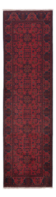 Läufer Afghan - Kunduz - 295 x 79 cm - dunkelrot