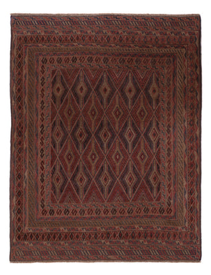 Kelim Teppich - Oriental - 194 x 150 cm - dunkelbeige