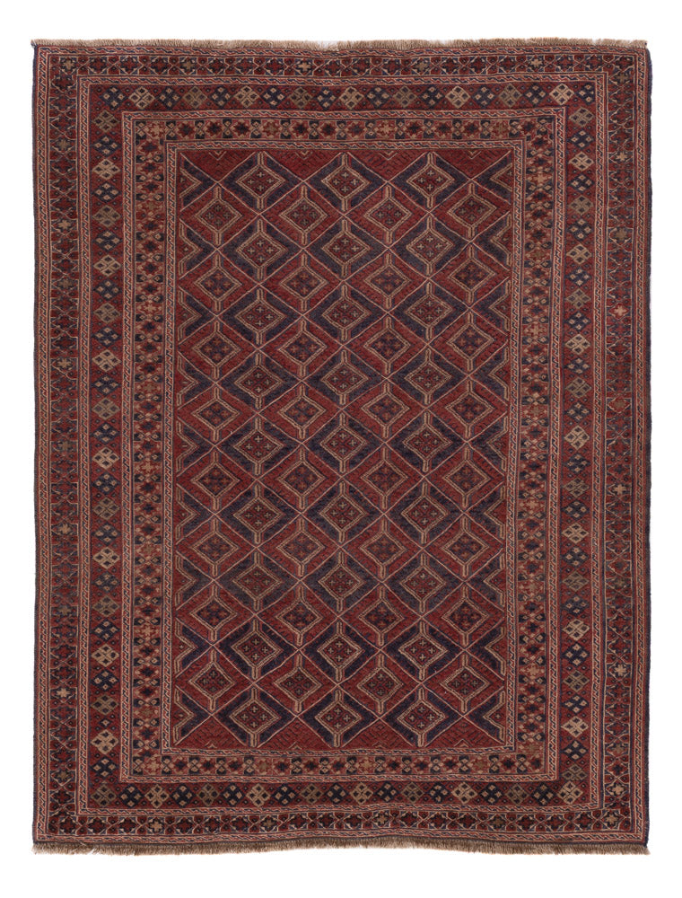 Kelim Teppich - Oriental - 198 x 150 cm - dunkelbeige