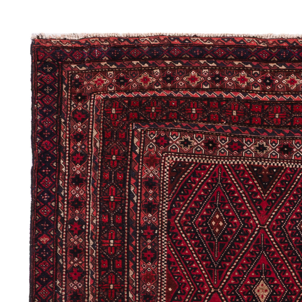 Kelim Carpet - orientalisk matta - 174 x 149 cm - mörkröd