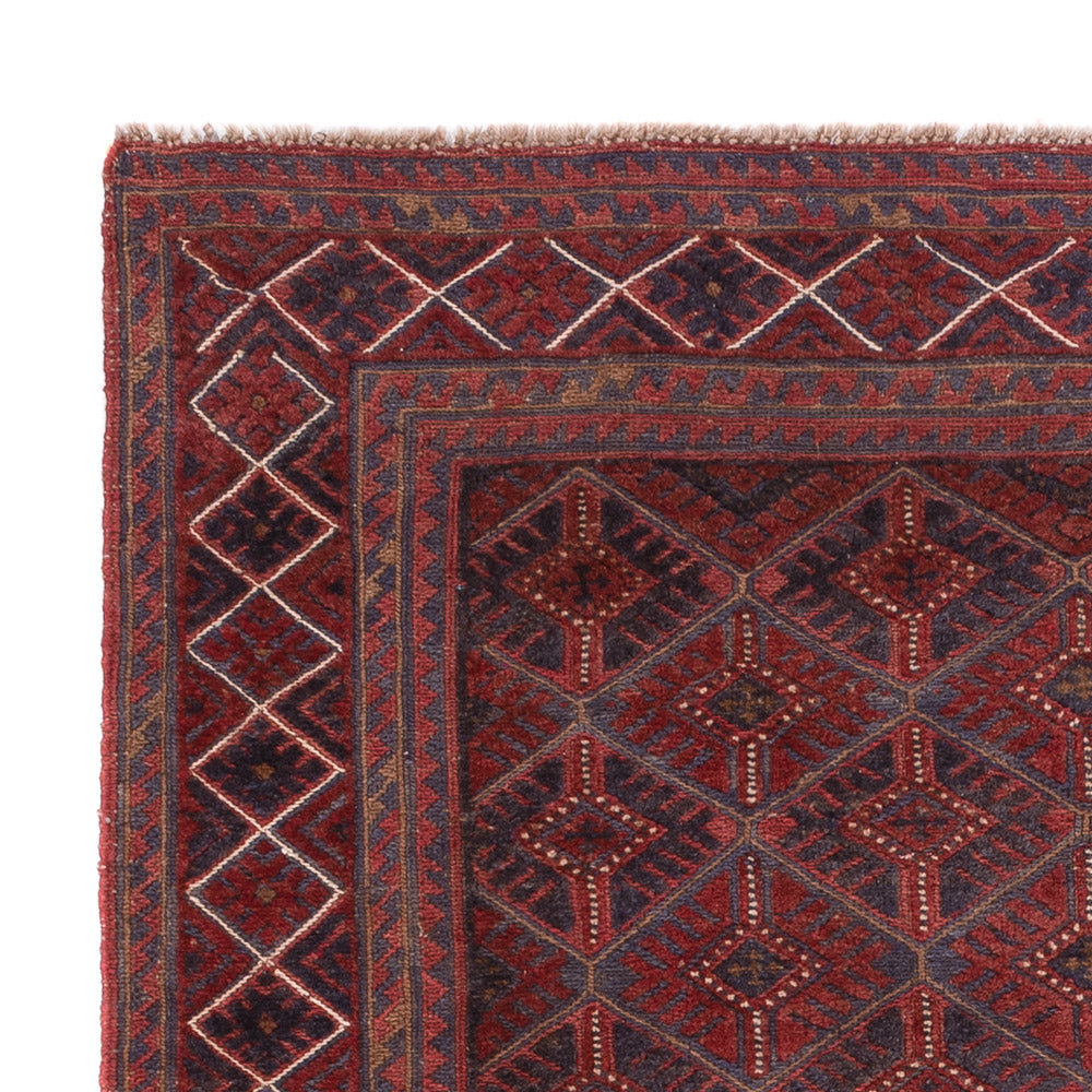 Kelim Carpet - orientalisk matta - 175 x 141 cm - mörkröd