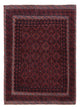 Kelim Carpet - orientalisk matta - 184 x 137 cm - mörkröd