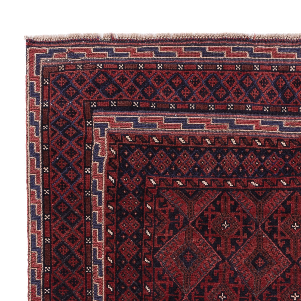 Kelim Carpet - orientalisk matta - 184 x 137 cm - mörkröd