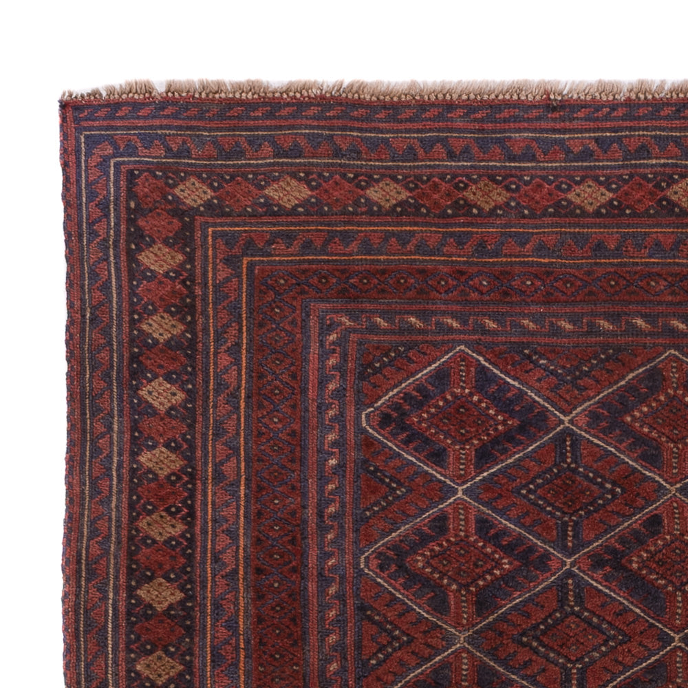 Kelim Carpet - orientalisk matta - 175 x 134 cm - mörkröd