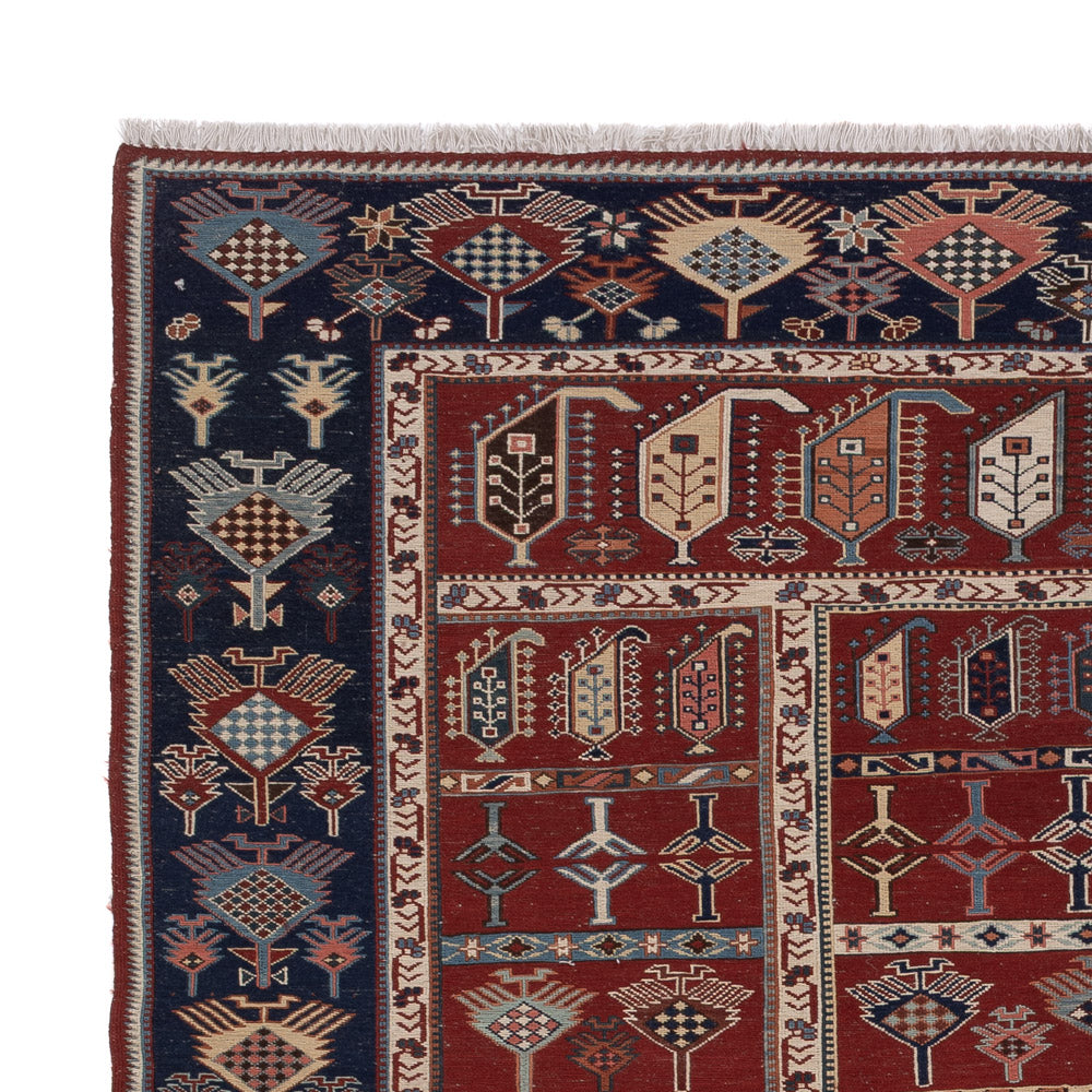 Kelim Carpet - orientalisk matta - Soumak - 242 x 188 cm - rost