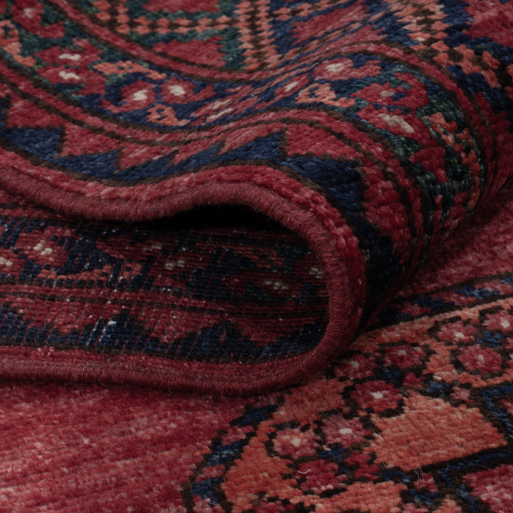 Afghan Teppich - 202 x 155 cm - rot