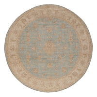 Ziegler Teppich rund  - 202 x 200 cm - hellblau