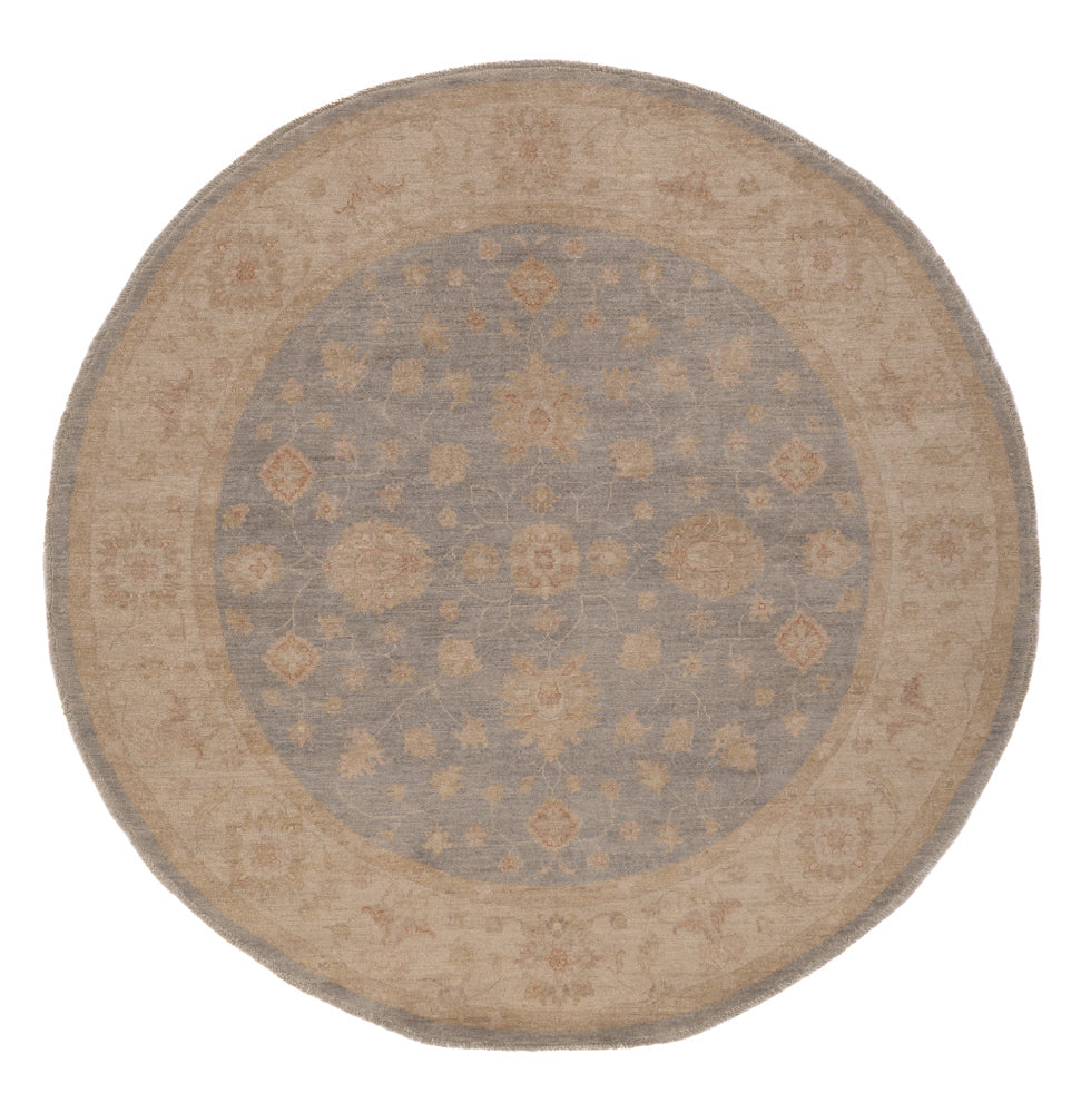Ziegler Teppich rund  - 200 x 195 cm - blau