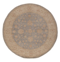 Ziegler Teppich rund  - 200 x 195 cm - blau
