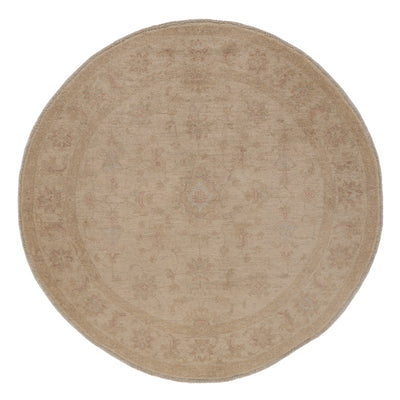 Ziegler Teppich rund  - 152 x 150 cm - hellbeige