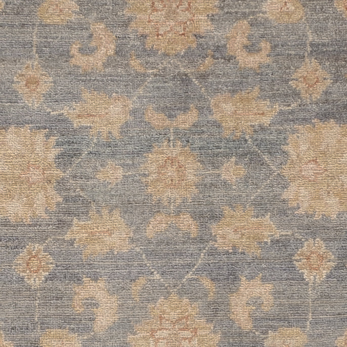 Ziegler Teppich rund  - 150 x 150 cm - blau