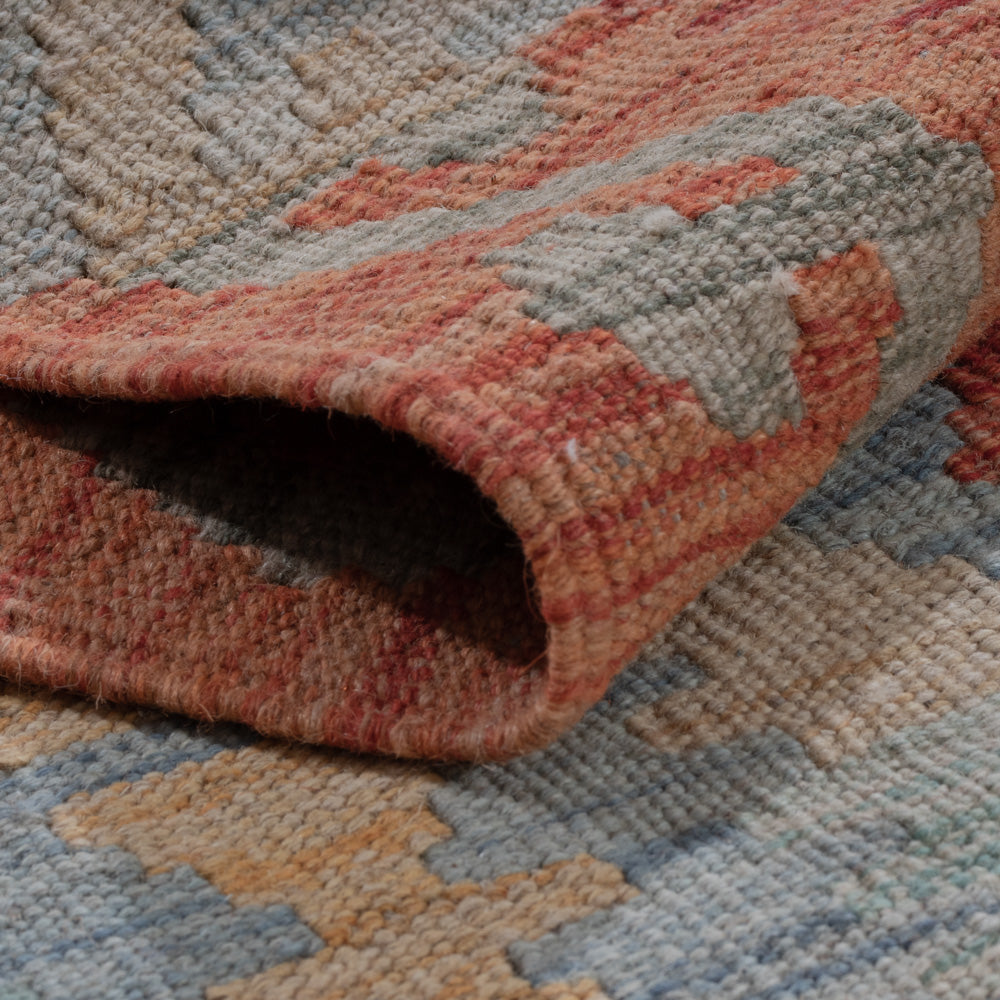 Läufer Kelim - Splash - 238 x 73 cm - mehrfarbig