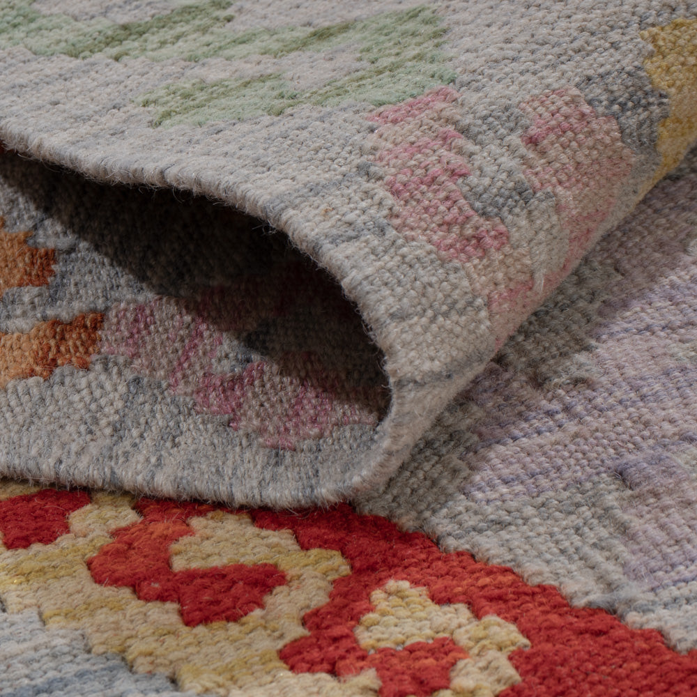 Läufer Kelim - Splash - 300 x 84 cm - mehrfarbig