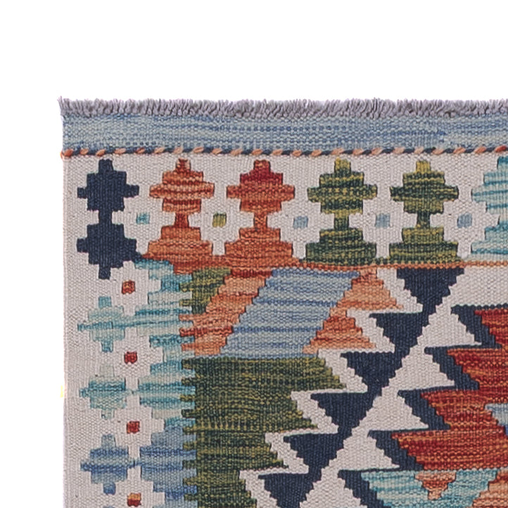 Läufer Kelim - Splash - 280 x 79 cm - mehrfarbig