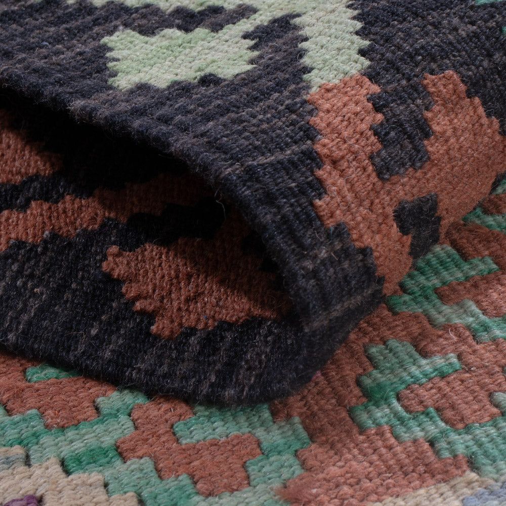 Läufer Kelim - Splash - 305 x 87 cm - mehrfarbig