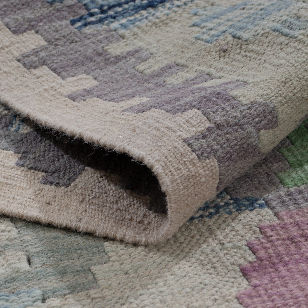 Läufer Kelim - Splash - 295 x 77 cm - mehrfarbig