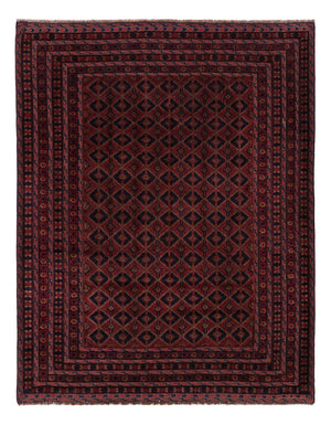 Kelim Teppich - Oriental - 196 x 156 cm - dunkelrot