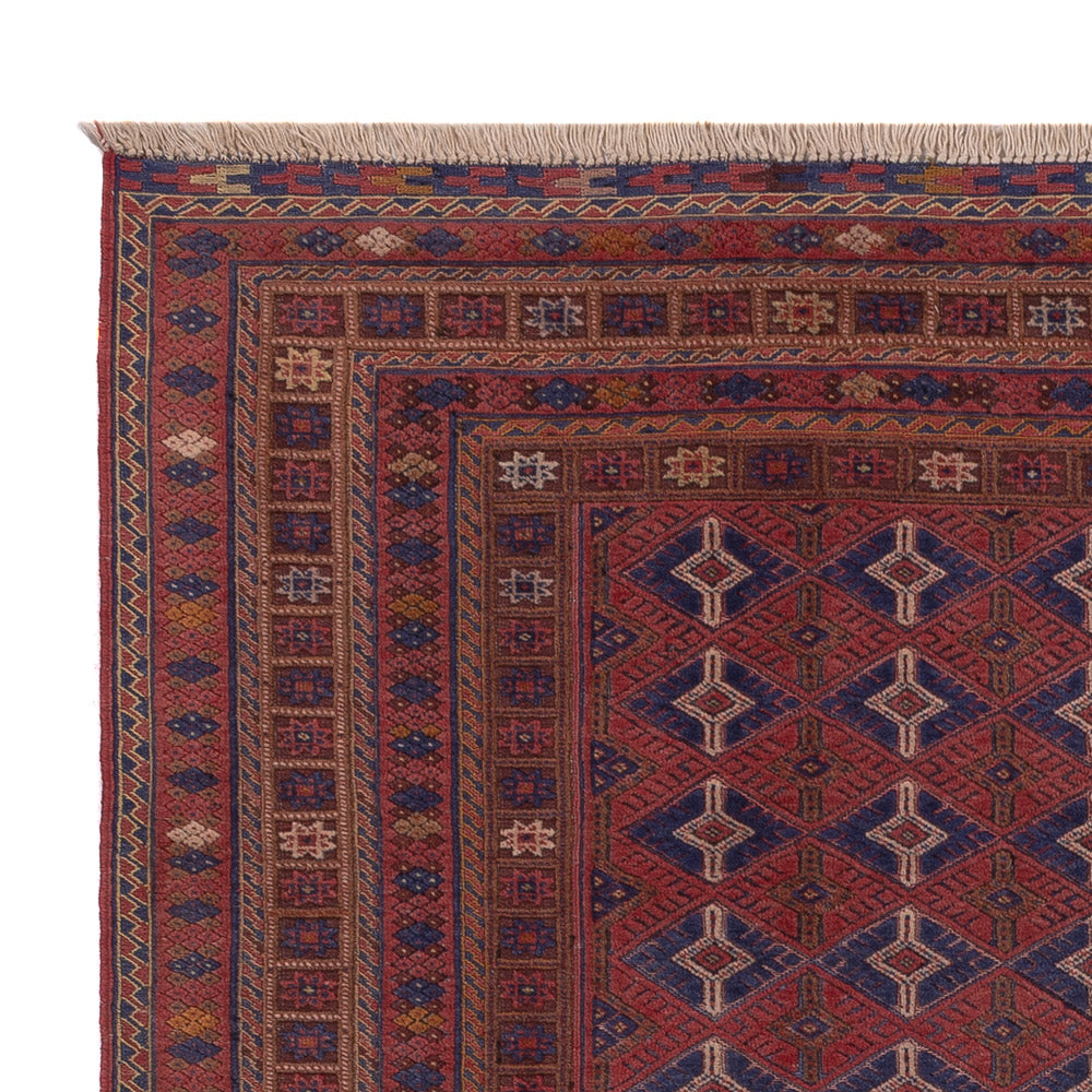 Kelim Teppich - Oriental - 194 x 156 cm - dunkelrot