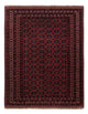 Kelim Carpet - orientalisk matta - 194 x 155 cm - mörkröd