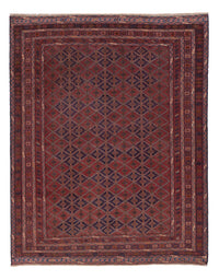 Kelim Carpet - orientalisk matta - 193 x 154 cm - mörkröd – product image
