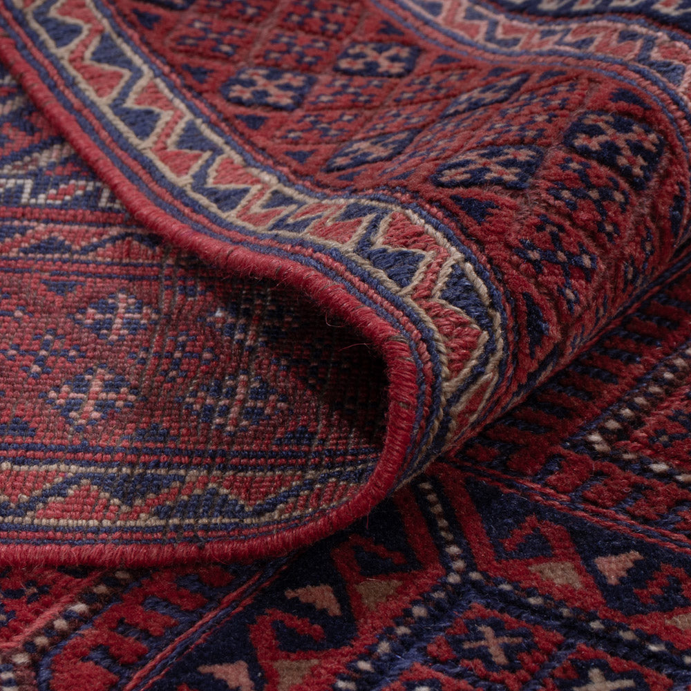 Kelim Teppich - Oriental - 192 x 148 cm - dunkelrot