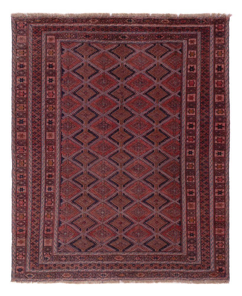 Kelim Teppich - Oriental - 177 x 148 cm - dunkelrot