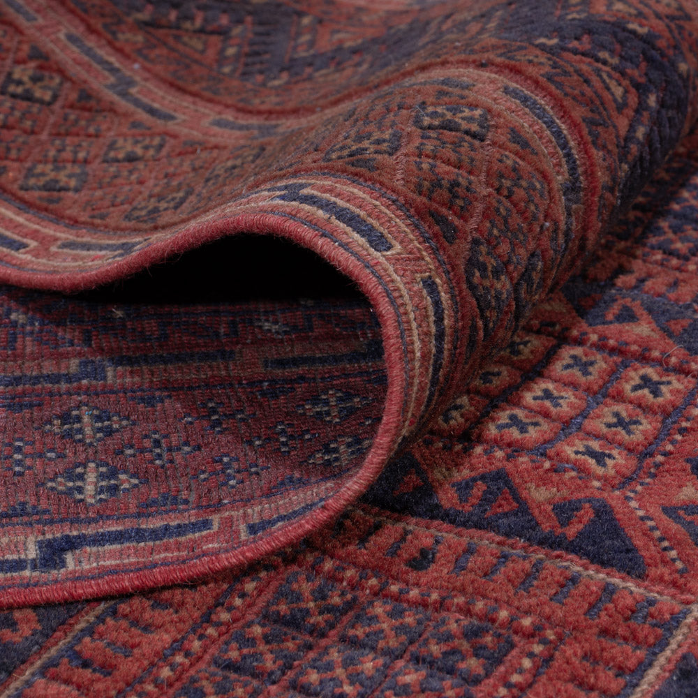 Kelim Teppich - Oriental - 188 x 137 cm - dunkelrot