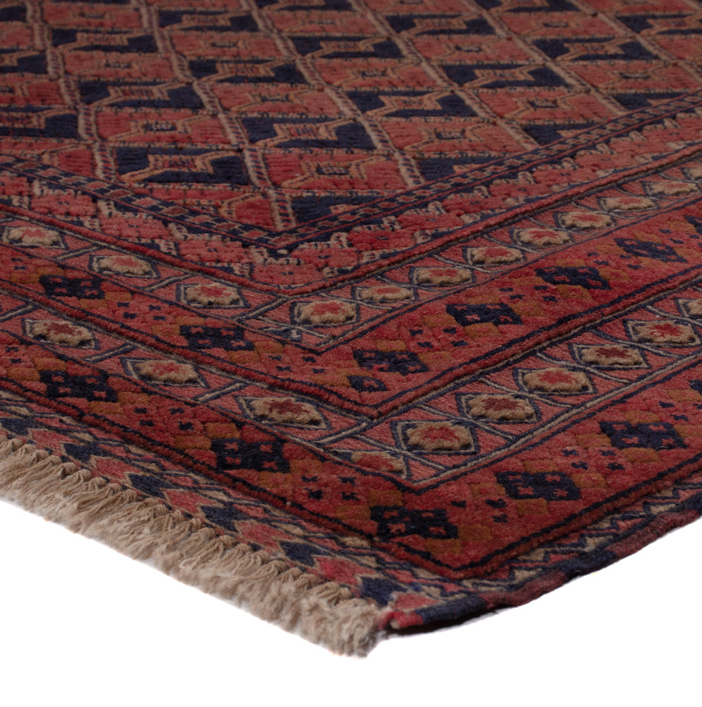 Kelim Teppich - Oriental quadratisch  - 185 x 160 cm - dunkelrot