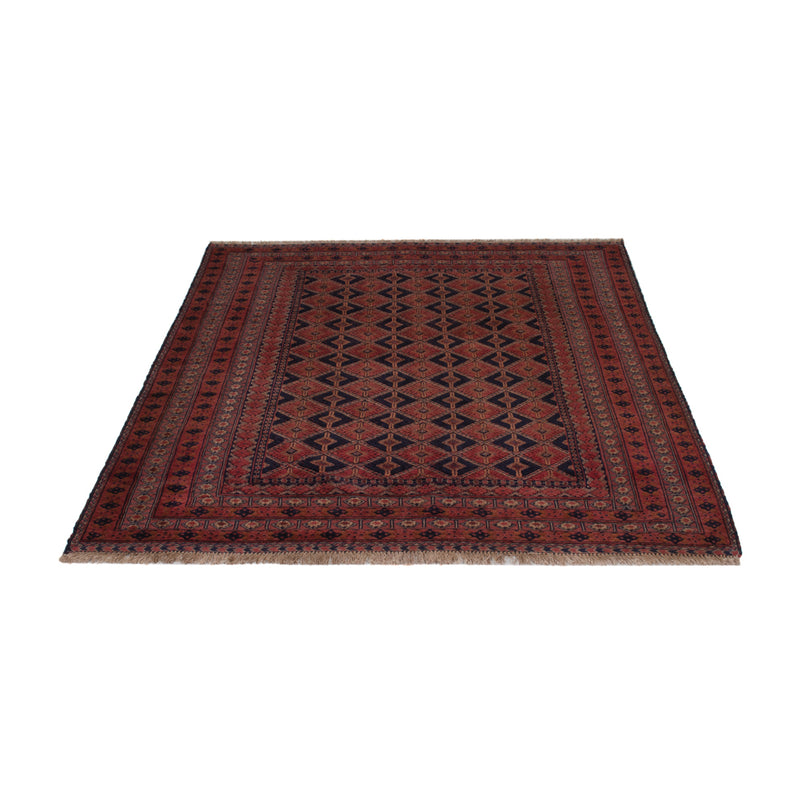 Kelim Teppich - Oriental quadratisch  - 185 x 160 cm - dunkelrot