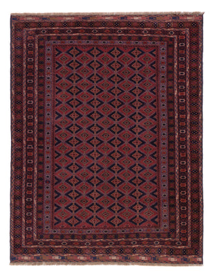 Kelim Teppich - Oriental - 202 x 155 cm - dunkelrot